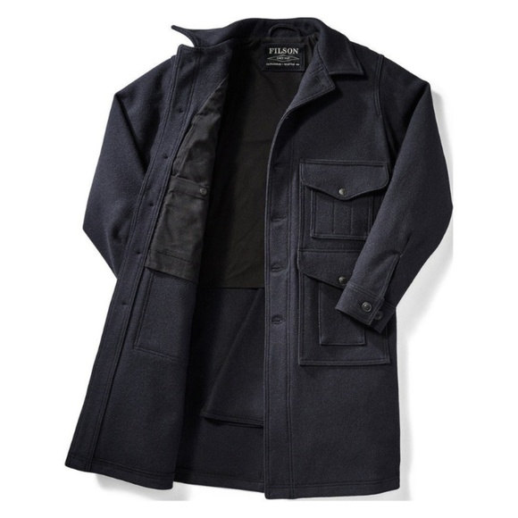Filson Other - Filson Long Cruiser Navy Coat USA Wool Ranch